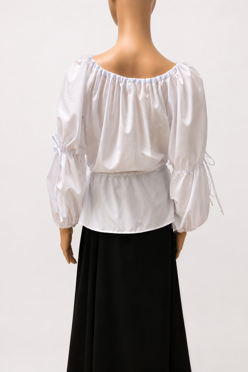 Lace Front Medieval Shirt – Puffy Sleeve Boho Blouse