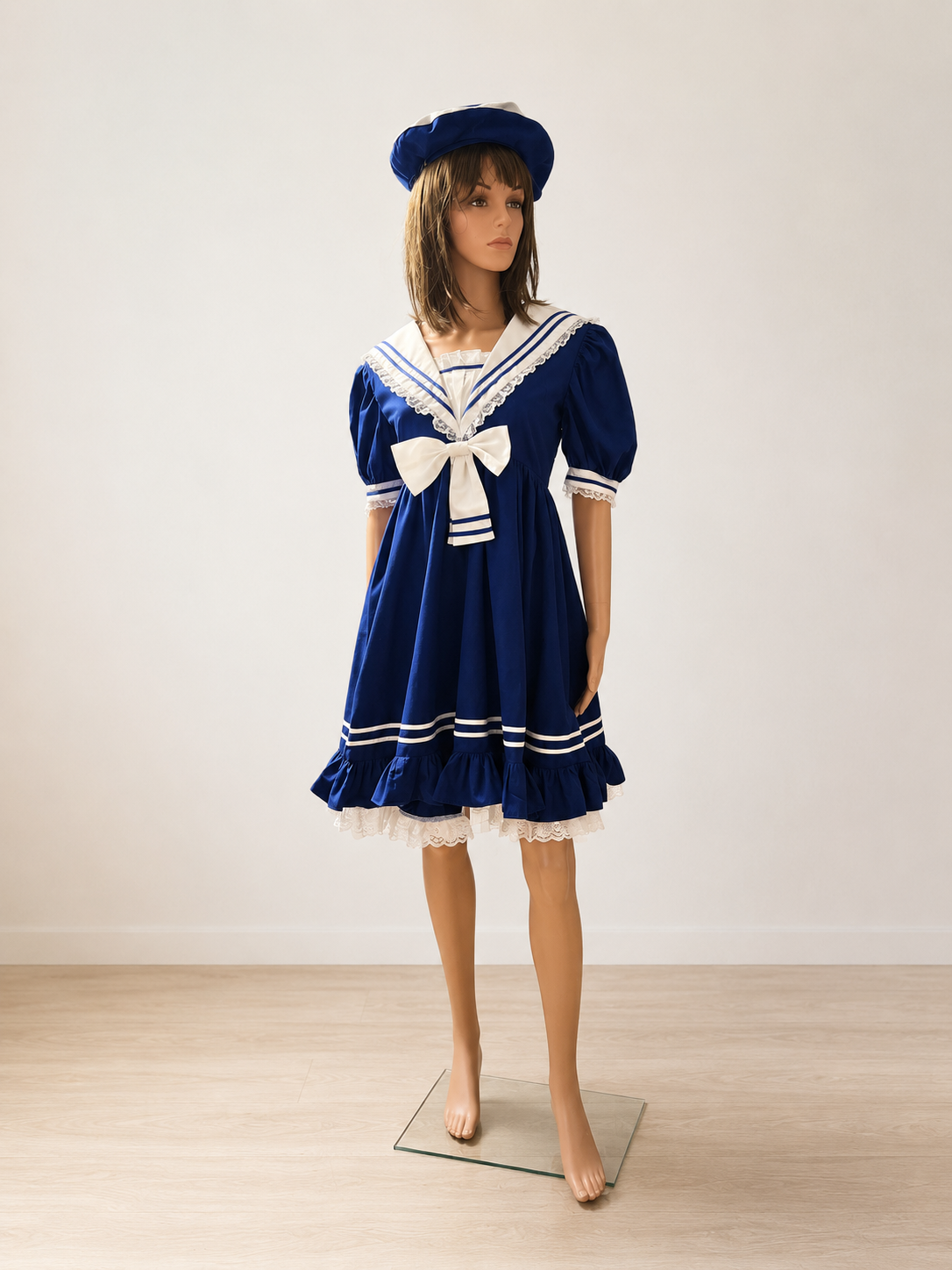 Sailor Outfit – Handmade Nautical Dress with Beret