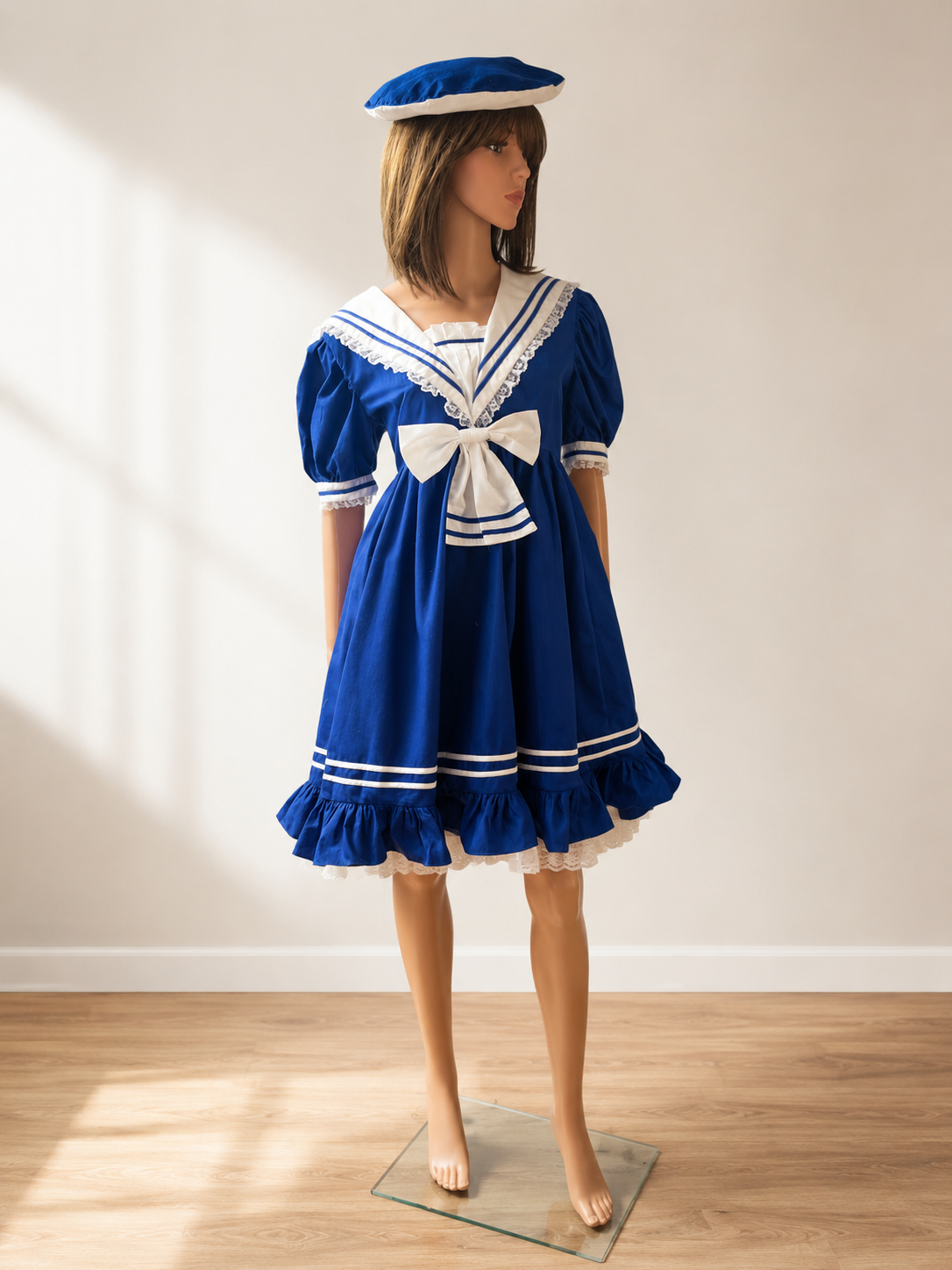 Sailor Outfit – Handmade Nautical Dress with Beret