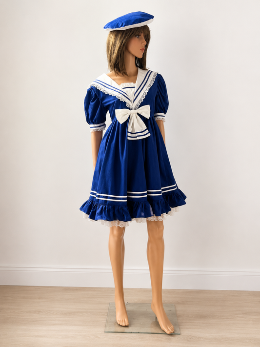 Sailor Outfit – Handmade Nautical Dress with Beret