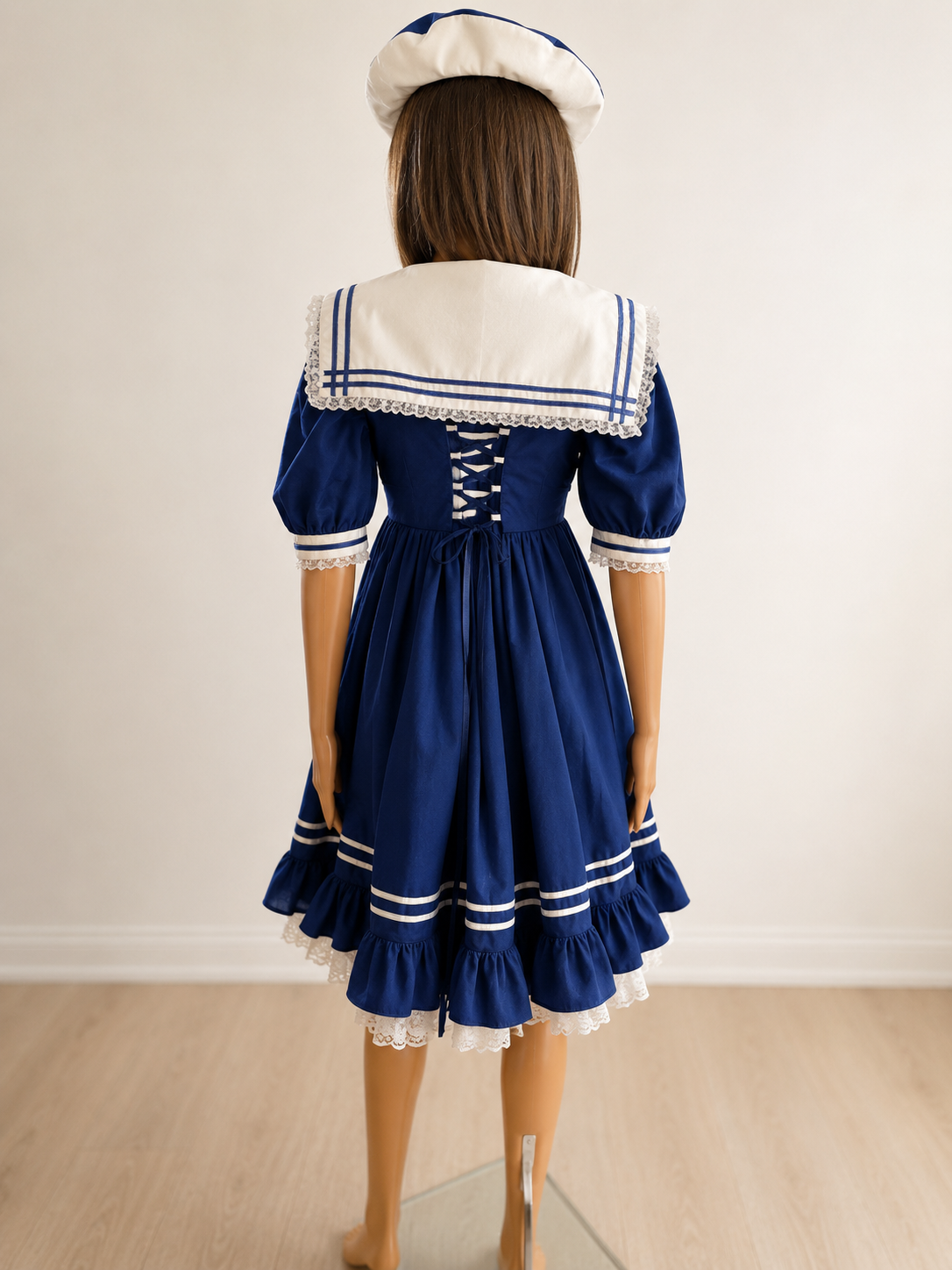 Sailor Outfit – Handmade Nautical Dress with Beret