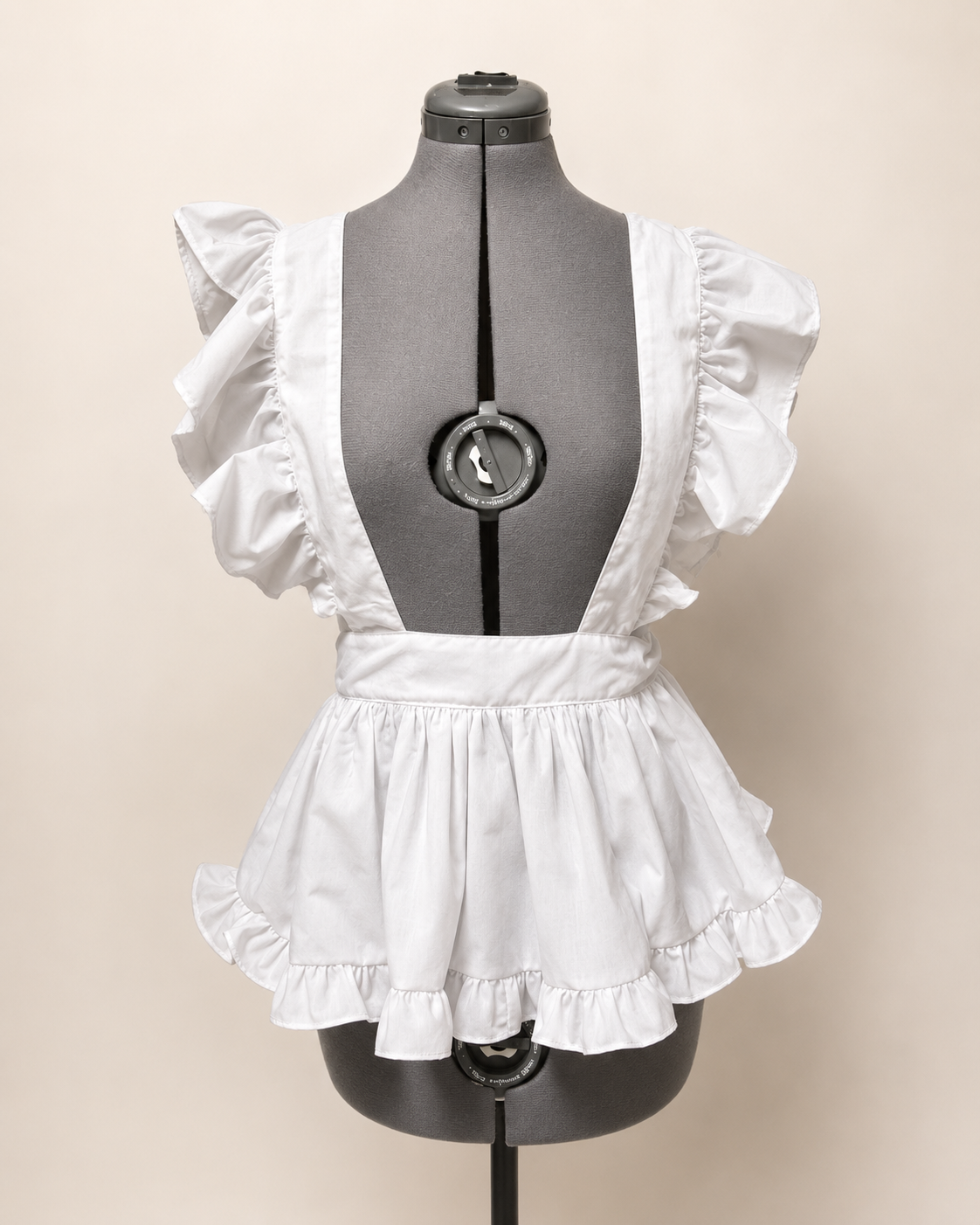 Handmade Black & White Maid Outfit — Ruffled Cosplay Dress Set