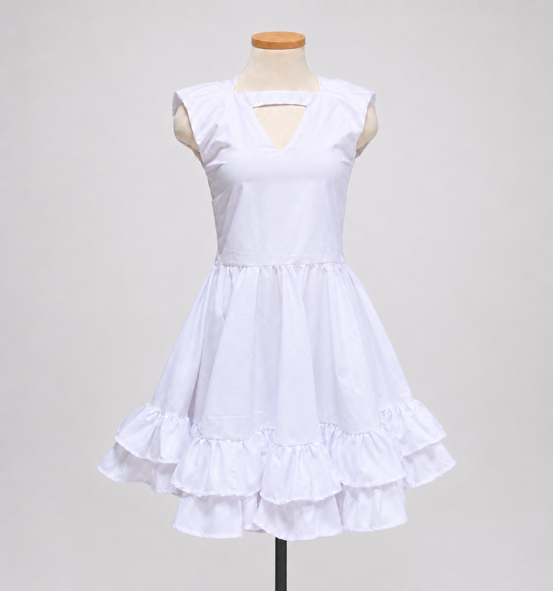 Handmade Black & White Maid Outfit — Ruffled Cosplay Dress Set