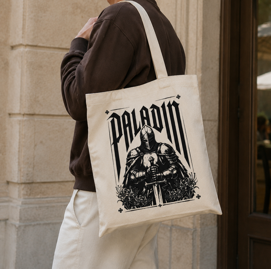 Paladin Knight Canvas Tote Bag