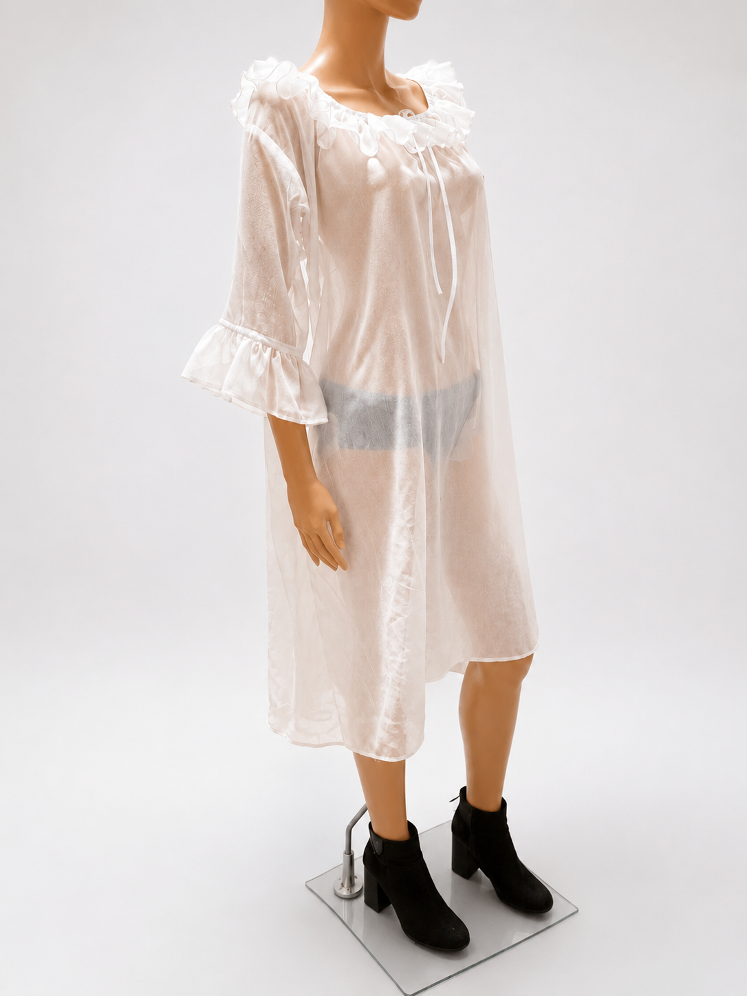 Sheer Renaissance Nightgown Dress – Romantic Peasant Chemise