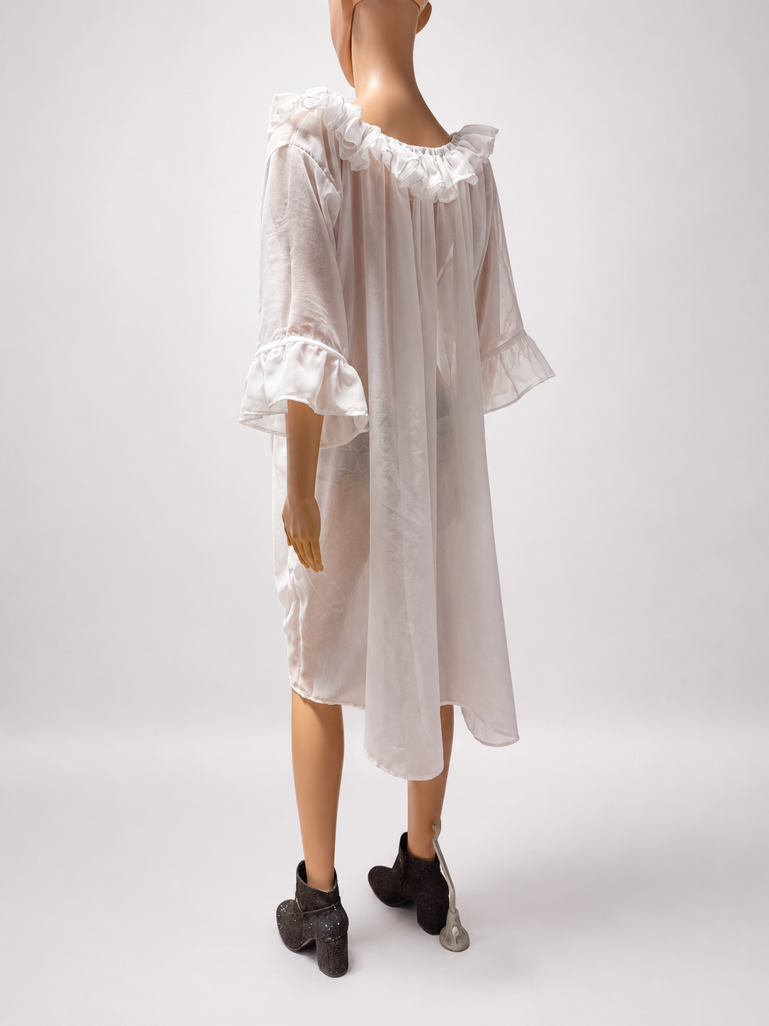 Sheer Renaissance Nightgown Dress – Romantic Peasant Chemise