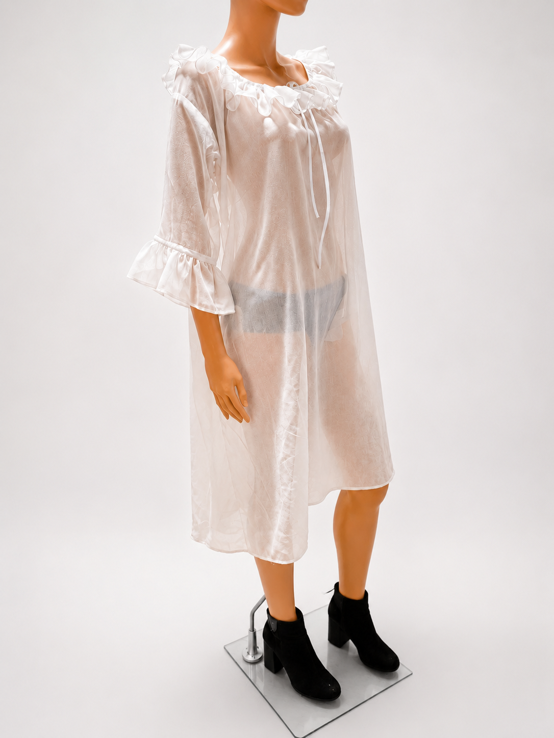 Sheer Renaissance Nightgown Dress – Romantic Peasant Chemise